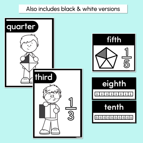 Resource preview 4 for FRACTIONS POSTERS - The Wonderland Collection