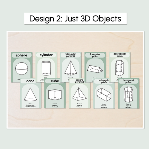 Resource preview 3 for 3D Object Posters - The Eucalyptus Edit - Eucalyptus Classroom Decor
