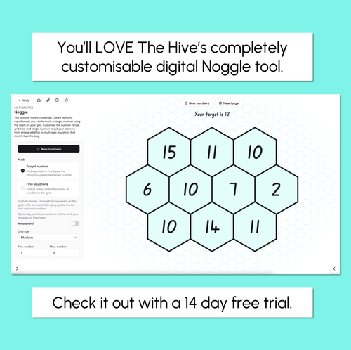 Resource preview 4 for Noggle – Number Templates