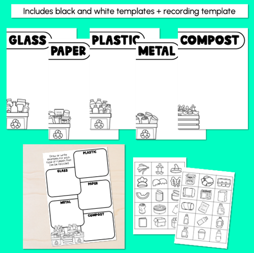 Resource preview 3 for Earth Day Recycling Sort Activity