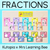 1 for Fractions Posters - Watercolour Rainbow - The Kutopia Collection