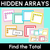 1 for Hidden Arrays - Find the Total Task Cards
