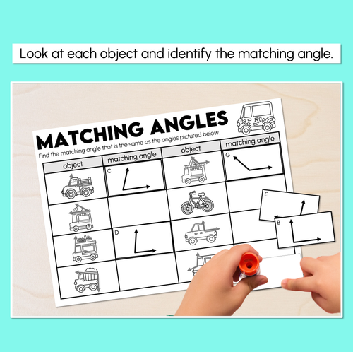 Resource preview 2 for Matching Angles - Angles Worksheets