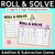 1 for Roll & Solve - 2-Digit & 3-Digit Missing Numbers - Addition & Subtraction Game