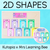 1 for 2D Shape Posters - Watercolour Rainbow - The Kutopia Collection 