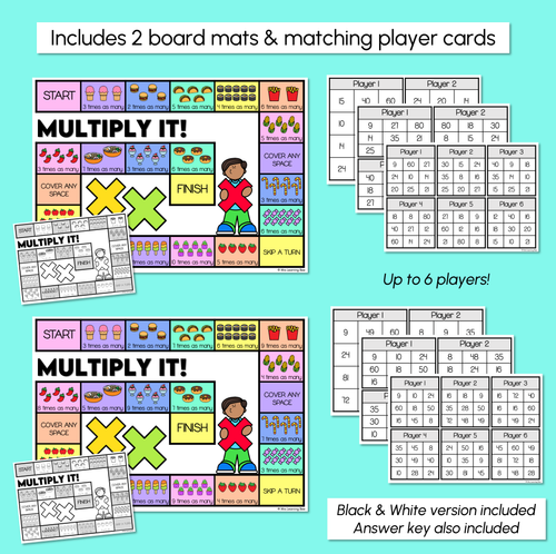Resource preview 3 for Equal Groups - Multiply It - Multiplication Board Game