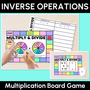 Inverse Operations - Multiply & Divide - Multiplication & Division Board Game