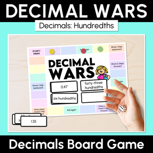 Decimal Wars: Hundredths - Decimals Game