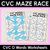 1 for CVC Words Maze Race - CVC O Words Worksheets