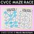 1 for CVCC Words Maze Race - CVCC CCVC O Words Worksheets