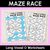 1 for Long Vowel O Words Maze Race - Long Vowel O Words Worksheets