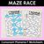 1 for Consonant Phoneme F Words Maze Race - Consonant F Words Worksheets