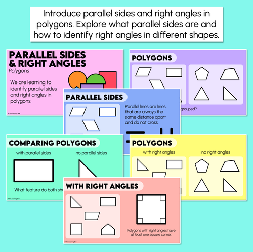 Resource preview 2 for Parallel Sides & Right Angles in Polygons – Digital Slides