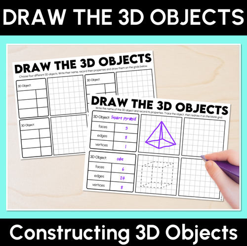Resource preview 7 for Constructing & Comparing 3D Objects - Grade 3 & 4 Unit of Work