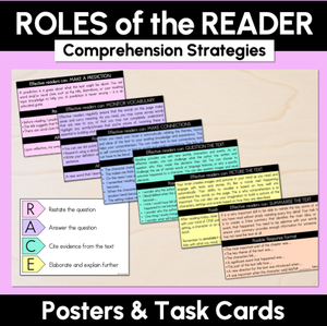 Roles of the Reader - Reading Comprehension Strategy Posters & Task Cards
