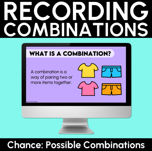 Resource preview 1 for Chance: Recording Combinations - Digital Slides