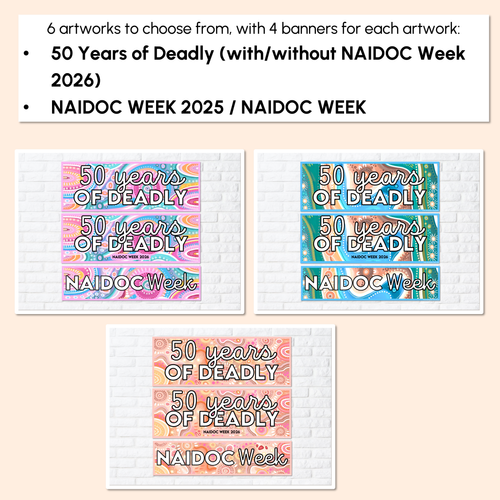 Resource preview 2 for NAIDOC WEEK 2025 Editable Headers - Holly Sanders