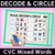 12 for Trace, Decode & Circle - CVC CVCC CCVC Decodable Word Mats Bundle