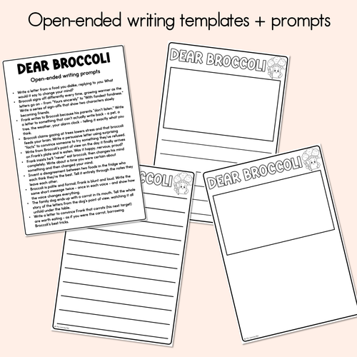 Resource preview 3 for Dear Broccoli Printable Pack - Literacy, Maths, Book Crafts & Design Printables - Book Week 2026