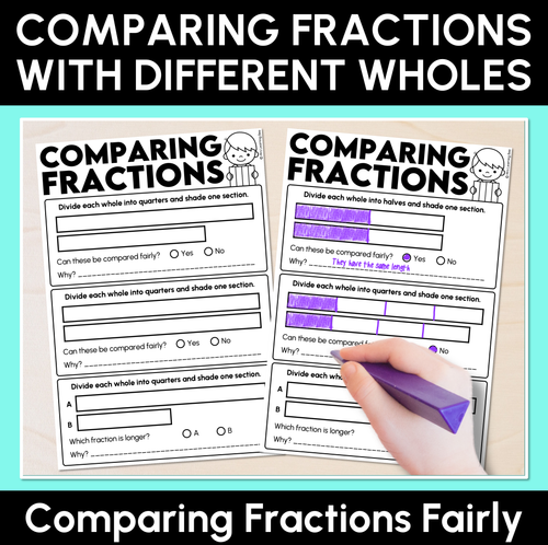 Resource preview 6 for Represent & Compare Equivalent Fractions as Lengths - Grade 3 & 4 Unit of Work