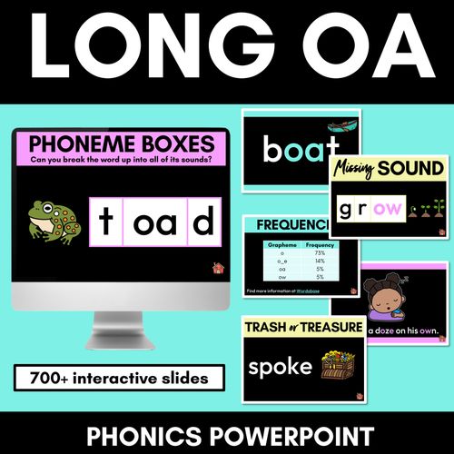 Resource preview 1 for Long Vowel O Lesson Slides - Long Vowel Team PowerPoints