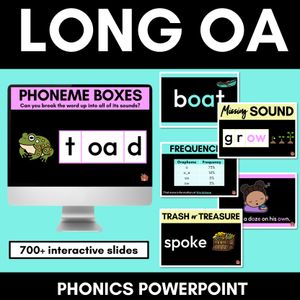 Long Vowel O Lesson Slides - Long Vowel Team PowerPoints