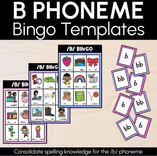 Resource preview 10 for Consonant Sounds Bingo Games BUNDLE