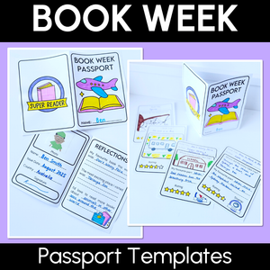 BOOK WEEK 2025 - Passport Templates - Book An Adventure