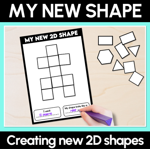 Resource preview 1 for My New 2D Shape - Combining 2D Shapes Printables