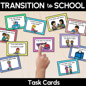 Transition to School Task Cards - EDITABLE