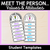 1 for Meet the Person Responsible For... Student Templates - Classroom Values & Attitudes