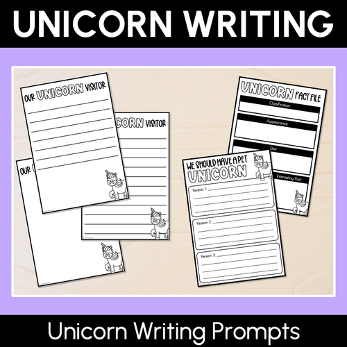 Resource preview 1 for Unicorn Writing Templates - Imaginative, Informative & Persuasive Writing