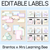 1 for EDITABLE LABELS - The Brentos Collection