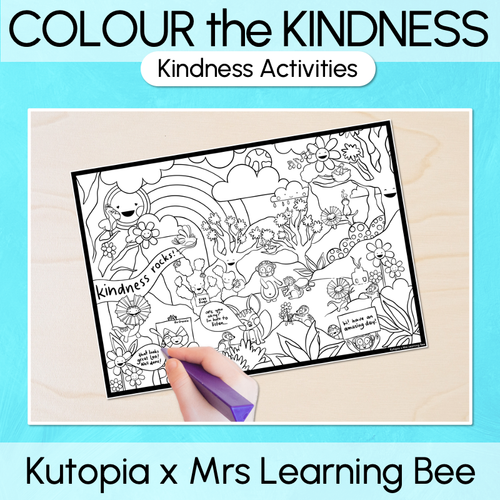 Resource preview 1 for Colour the Kindness - Kutopia Kindness Classroom Activities
