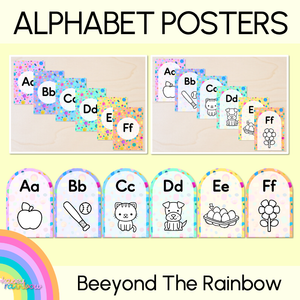 ALPHABET POSTERS - The Kasey Rainbow Collection