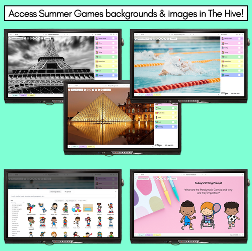 Resource preview 2 for Summer Games Bingo Template - Editable Summer Games Bingo for kids