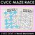 1 for CVCC Words Maze Race - CVCC CCVC A Words Worksheets