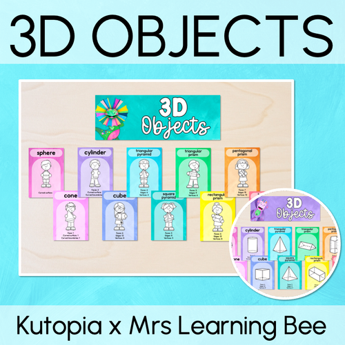 Resource preview 1 for 3D Object Posters - Watercolour Rainbow - The Kutopia Collection 