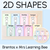 1 for 2D Shape Posters - The Brentos Collection
