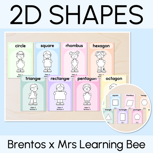 2D Shape Posters - The Brentos Collection - Mrs Learning Bee