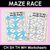 1 for Consonant Digraph CH SH TH WH Words Maze Race - CH SH TH WH Words Worksheets