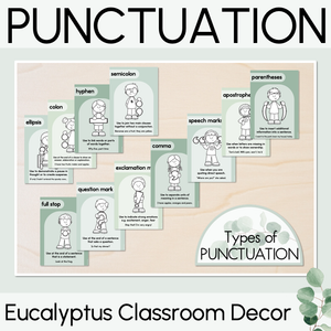 Punctuation Posters - The Eucalyptus Edit - Eucalyptus Classroom Decor