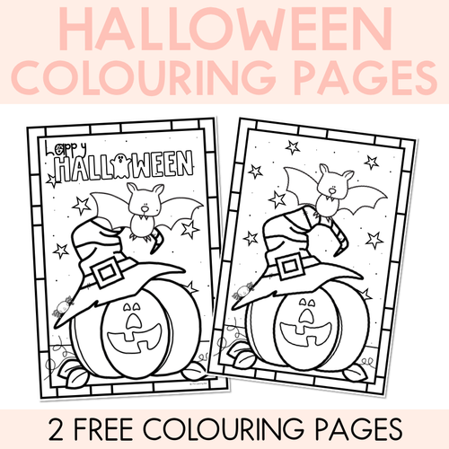 Resource preview 1 for Halloween Colouring Pages