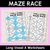 1 for Long Vowel A Words Maze Race - Long Vowel A Words Worksheets