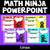 2 for Ninja Math PowerPoint & Bump It Up Posters Bundle