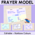 1 for Editable Frayer Model Printable Templates - Rainbow or Black & White