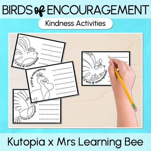 Resource preview 1 for Birds of Encouragement - Kindness Notes - Words of Encouragement