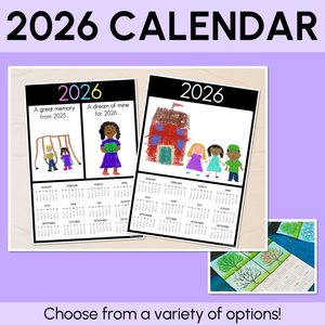 2026 Calendar Templates - End of Year Gifts for Parents & Students