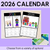 1 for 2026 Calendar Templates - End of Year Gifts for Parents & Students