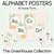 1 for Alphabet Posters - The Greenhouse Collection - Natural Classroom Decor